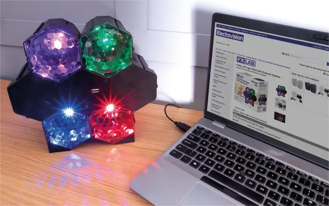 FXLAB 4-Way LED Light Effect with Bluetooth Speaker (G017KB) 2