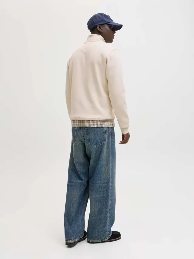 JORBLEECKER BRANDING SWEAT HIGH NECK BF Antique White 2