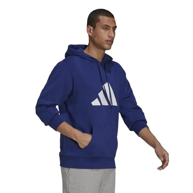 adidas Sportswear Future Icons Bar Hoodie (GR4106-Blue) - Μπλέ - S 3