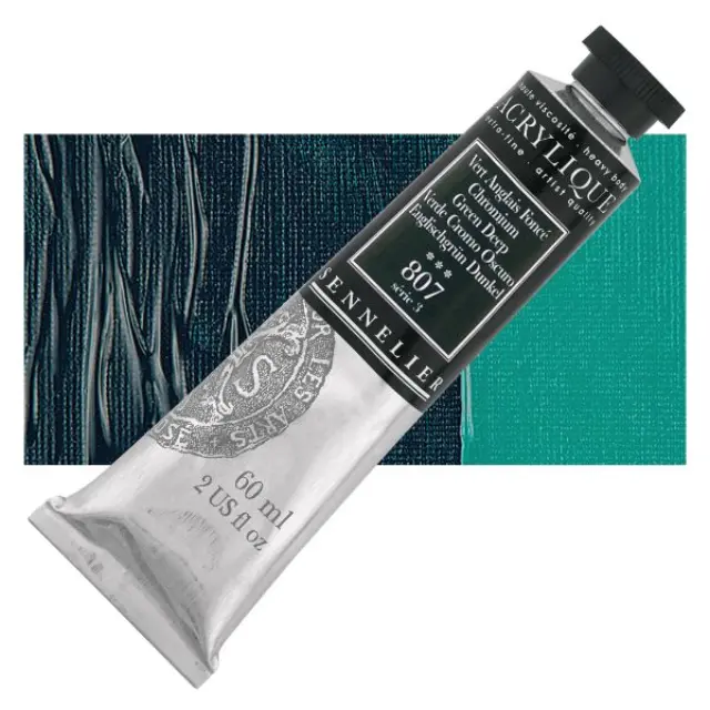 Ακρυλικό Sennelier Extra Fine - 807 Chromium Green Deep S3 - 60ml