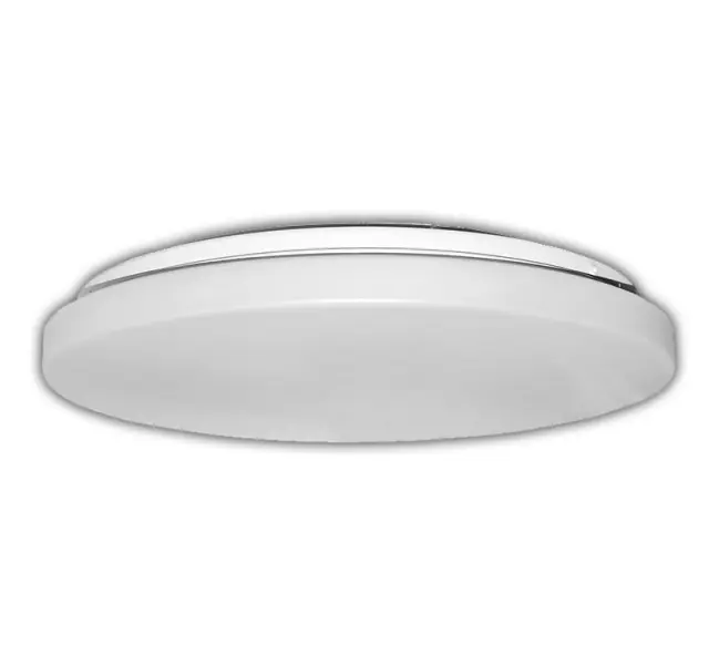 LED ΠΛΑΦΟΝΙΕΡΑ ΜΕΤΑΛΛΟ+PC ΣΤΡΟΓΓΥΛΗ 32W 4000Κ IP20 ΛΕΥΚΗ