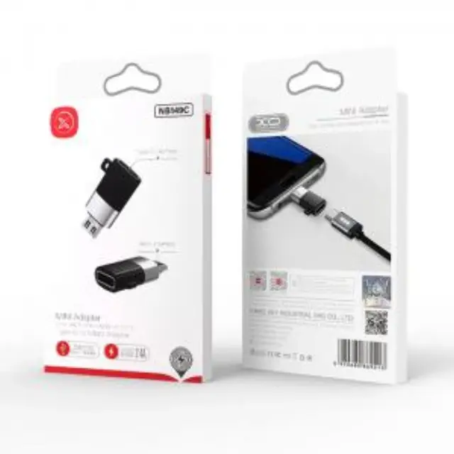 Αντάπτορας USB High-Speed type-C θηλ. - Micro USB αρσ., σε μαύρο/ασημί χρώμα 2