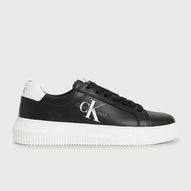 Calvin Klein - Γυναικεία Δερμάτινα Sneakers Chunky Cupsole Mono Wn YW0YW00823-BDS Μαύρο - 41