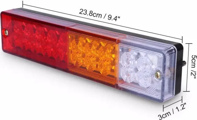 Σετ αδιάβροχα πίσω φώτα φορτηγού με 20 led 12v SQ-0011 2