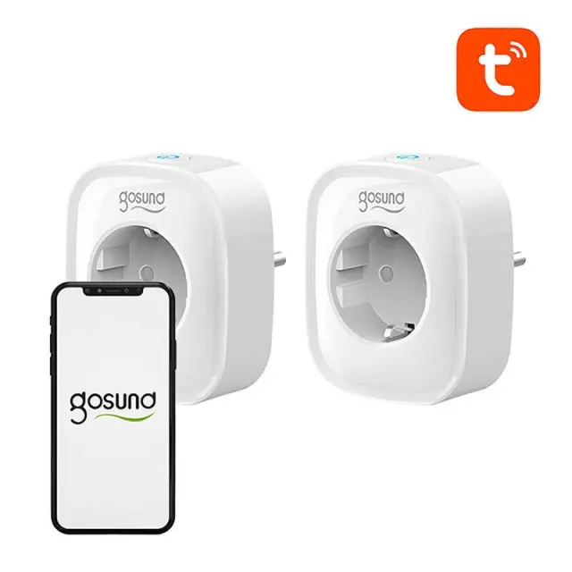 Smart socket WiFi Plug Gosund SP1 2-pack Tuya White 3