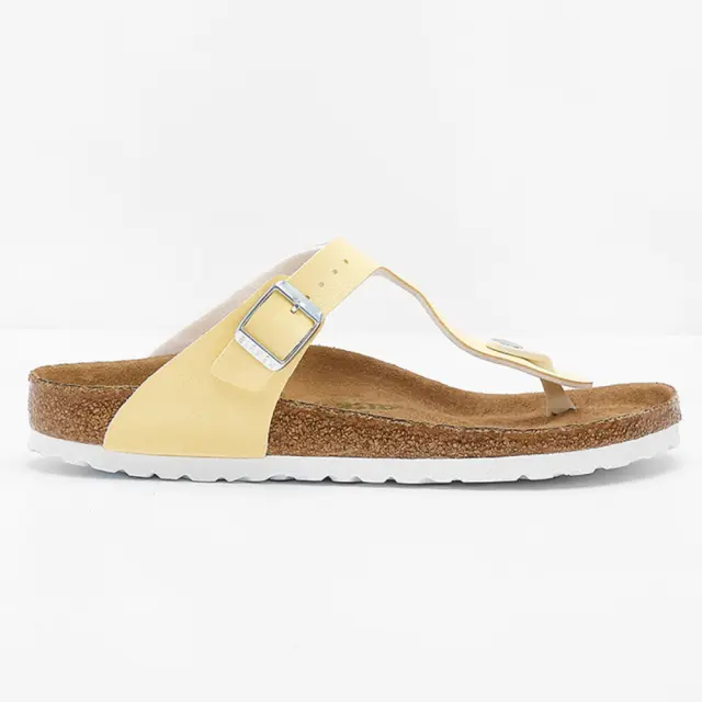 Birkenstock Σαγιονάρες Γυναικείο Birko-Flor(ανθεκτικό υλικό της Birkenstock-επιτρέπει την επαφή με το νερό) Κίτρινο BIR/GIZEH VEGAN 1018152 VANILLA