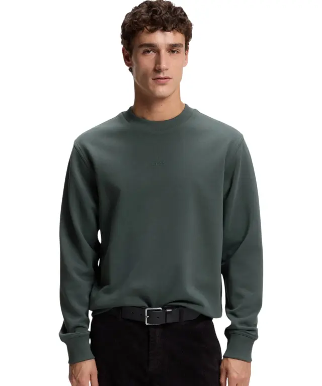Hugo Boss - Ανδρική Μπλούζα Φούτερ We Small Crew 50514541-377 Πράσινο Ανοιχτό 2
