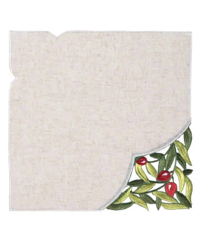 Πετσέτα φαγητού 2353 (45cm x 45cm) κόκκινη ελιά - -