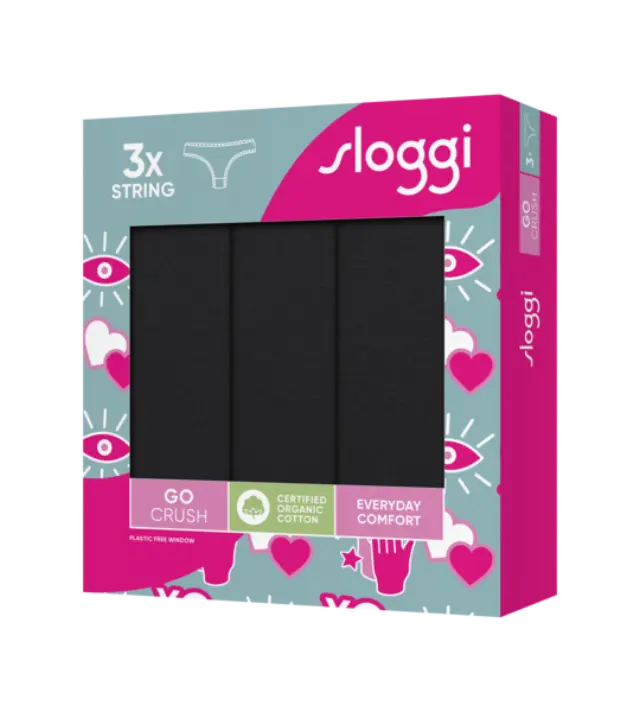 Sloggi GO Crush String C3P γυναικείο σλιπ σετ 3τμχ 10219704-1
