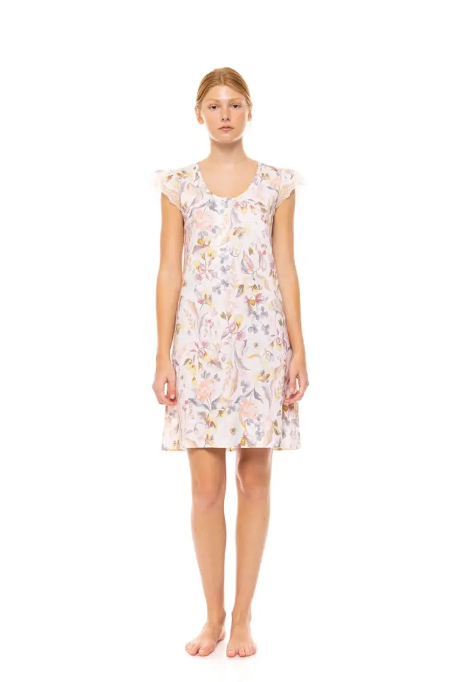 S1491 - Type - NIGHTGOWN FLORAL ROSE