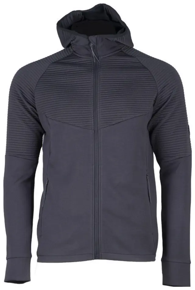 Jacket Rib Hoodie 407042M Carbon Ανδρική Ζακέτα Fleece GTS - 407042M-17 - L