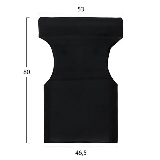ΜΑΞΙΛΑΡΙ TEXTILENE 600gr/m2 2X1 ΜΑΥΡΟ ΓΙΑ ΠΟΛΥΘΡΟΝΑ ΣΚΗΝΟΘΕΤΗ FB95272.05 46.5Χ53Χ80Υεκ. 2