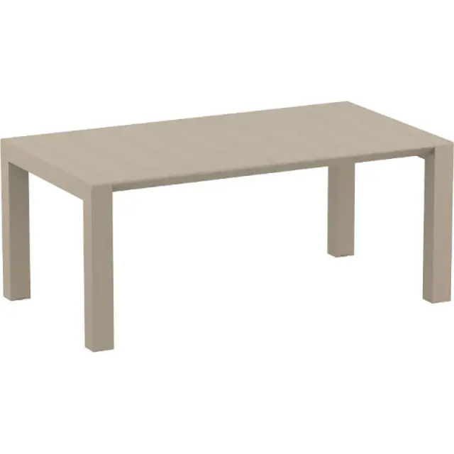 Τραπέζι VEGAS Dove Grey PP 100x180/220x75cm