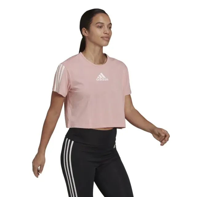 adidas Aeroredy Crop Top (HD9353-Pink) - Ροζ - L 3