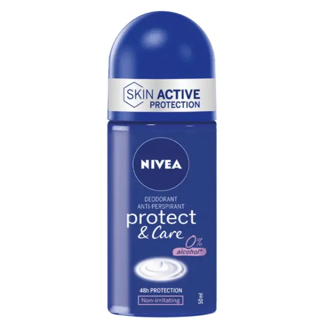 Nivea Protect & Care 0% Alcohol Αποσμητικό 48h σε Roll-On 50ml
