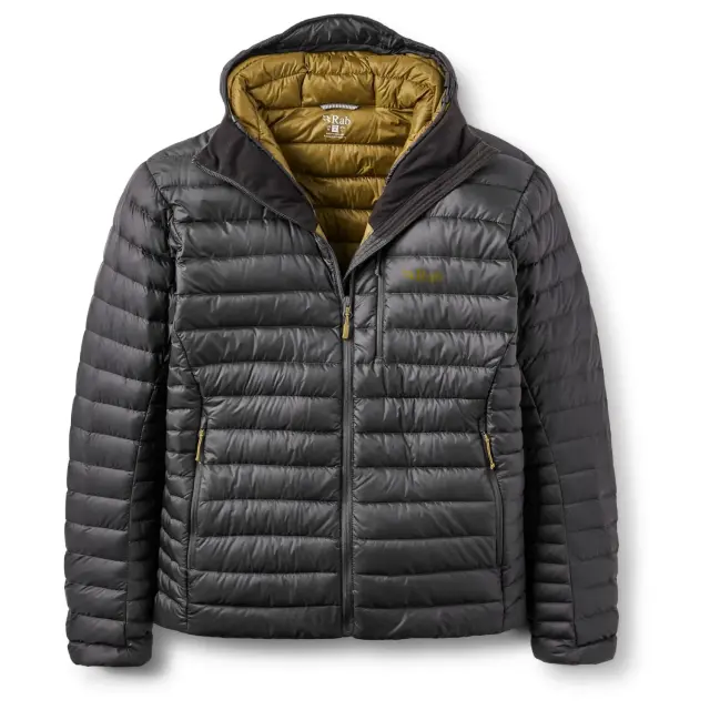 Rab Microlight Alpine Down Jacket Ανδρικό Πουπουλένιο Μπουφάν Anthracite - 2 XLarge