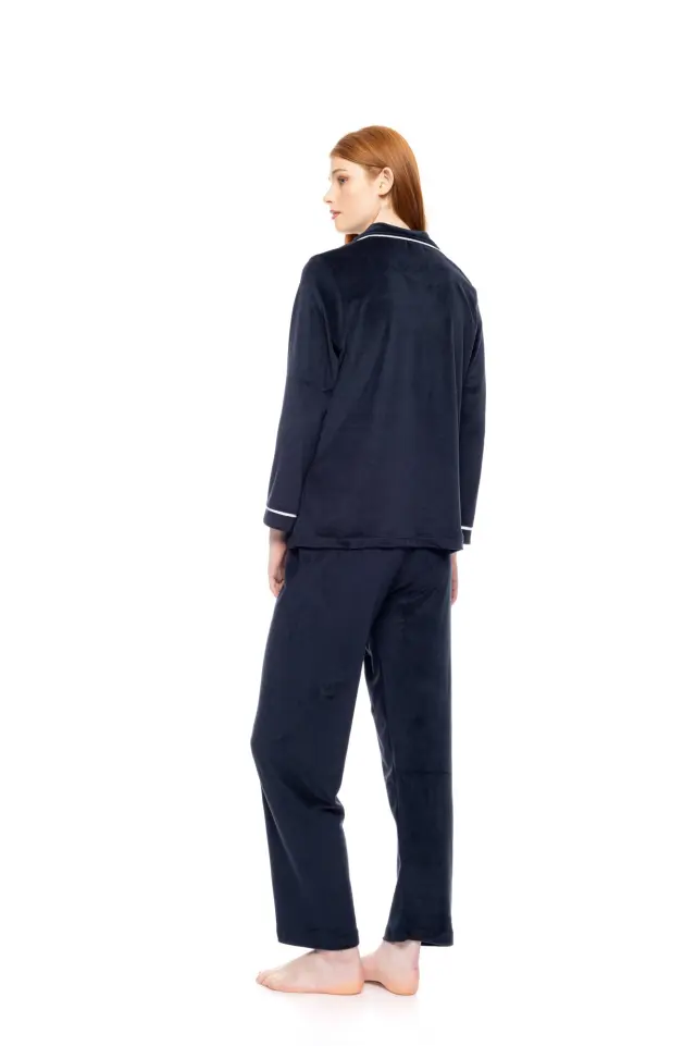 W1888 - Skin - PYJAMA BUTTONED SOFT VELVET 3