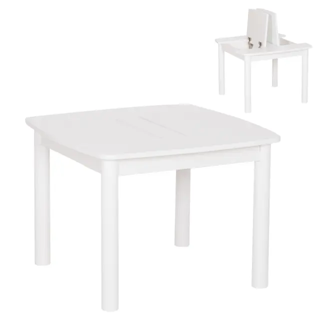 ΤΡΑΠΕΖΑΚΙ ΠΑΙΔΙΚΟ ΜΕ ΑΠΟΘ.ΧΩΡΟΥΣ FB918339.03 MDF & ΣΥΜΗΔΑ ΣΕ ΛΕΥΚΟ 65x65x47Υεκ