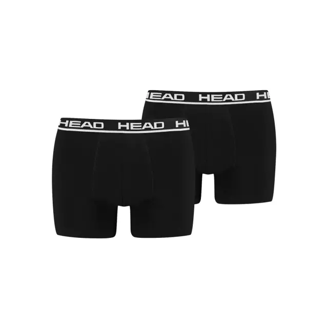 HEAD Ανδρικό Boxer Super Soft Cotton - Διπλό Πακέτο, Χρώμα Μαύρο