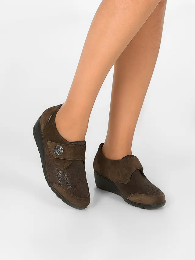 Mephisto Μοκασίνια-Loafers Γυναικείο δέρμα Nubuck/δέρμα Καφέ MEP/BRANDA D/BROWN 2