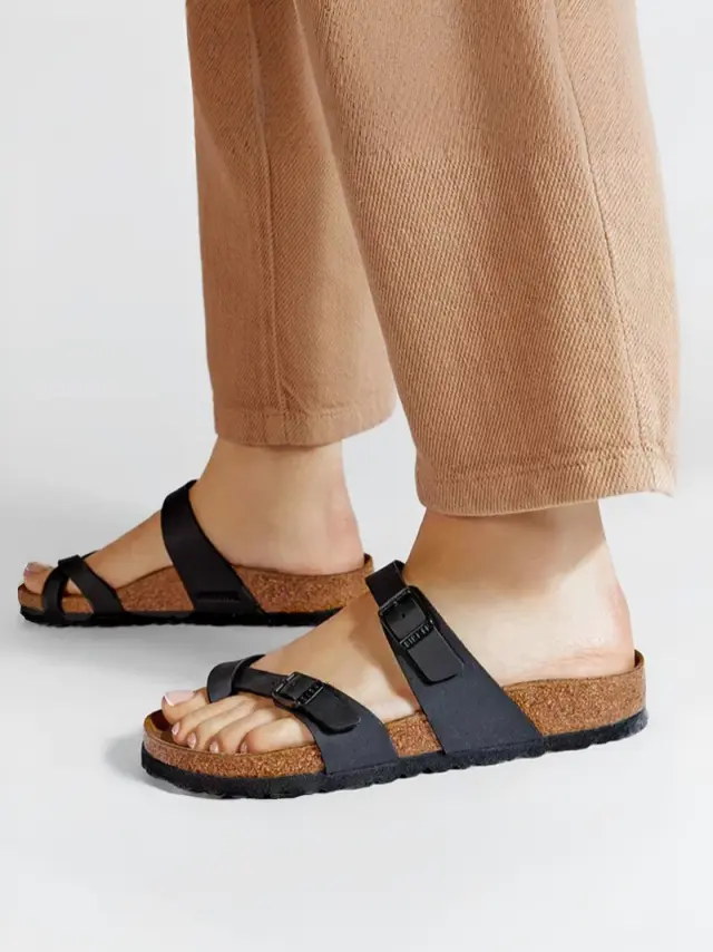 Birkenstock Σαγιονάρες Γυναικείο Birko-Flor(ανθεκτικό υλικό της Birkenstock-επιτρέπει την επαφή με το νερό) Μαύρο BIR/MAYARI 071793 BLACK BF 2