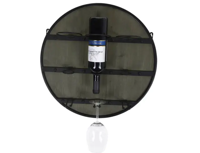 Bάση για Μπουκάλια Κρασιού Home & Styling 3 Θέσεων, με διαστάσεις 50x50x13,5cm HZ1911180 2