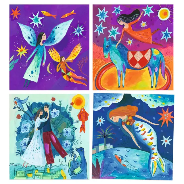 Djeco Inspired by Marc Chagall - Ζωγραφίζω με νερομπογιές Σουρεαλισμός 7+ ετών 09380 2