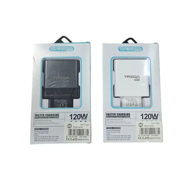 Treqa Φορτιστής Ταξιδίου 120W CH-652 – Travel Charger 017181 2