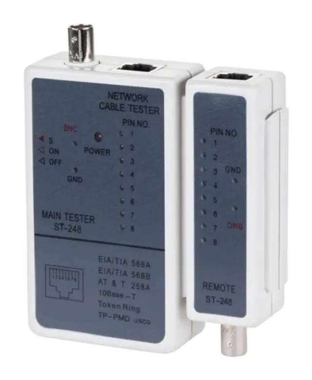 Ελεγκτής καλωδίων RJ11-RJ12-RJ45-BNC