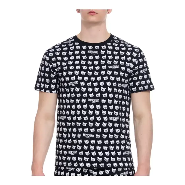 Moschino Ανδρικό T-Shirt Teddy Bear Crewneck, Χρώμα Μαύρο