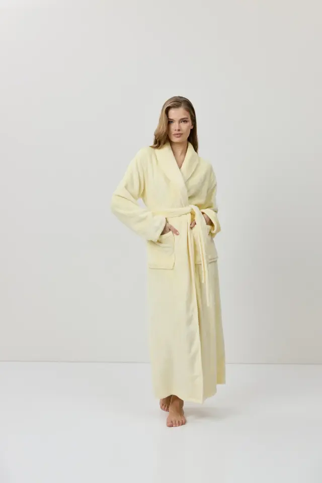 Aruelle Cecilie Φλις Μακρυά Ρόμπα Fresh Yellow - M 3