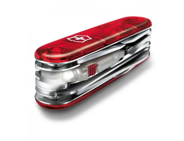 Ελβετικός Σουγιάς Victorinox Huntsman Lite με 21λειτουργίες και μήκος 9.1cm - Red Transparent1.7915.T 3