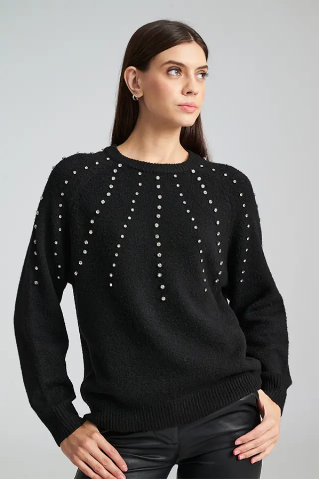 Πλεκτό με Διακοσμητικές Πέρλες MILLA SWEATER - XS