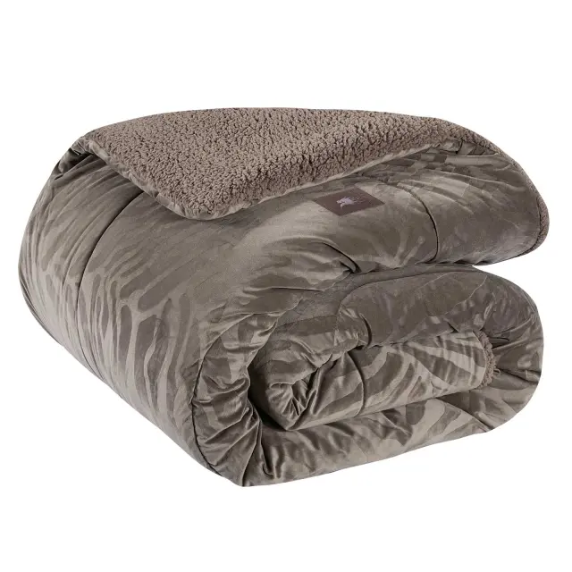 Greenwich Polo Club Κουβερτοπαπλωμα King Sherpa Essential 4433 Taupe 3