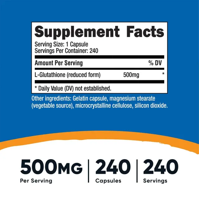 Nutricost Glutathione 500 mg 2