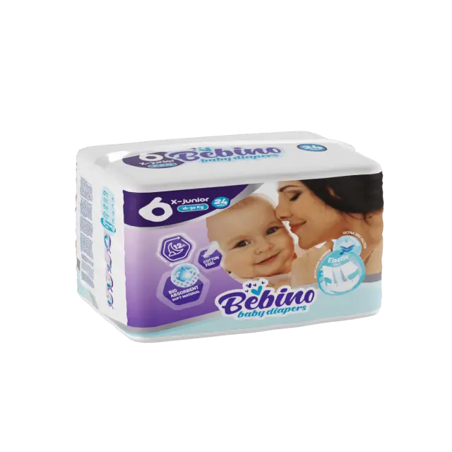 Bebino Πάνες με Αυτοκόλλητο No. 6 για 18-30kg 24τμχ