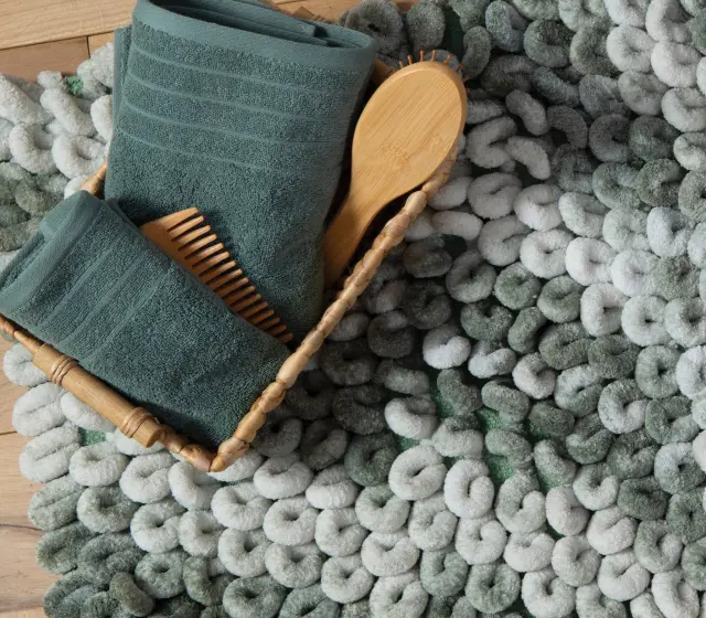 ΧΑΛΑΚΙ ΜΠΑΝΙΟΥ MOANNA 50X80 NEF-NEF HOMEWARE GREEN 2