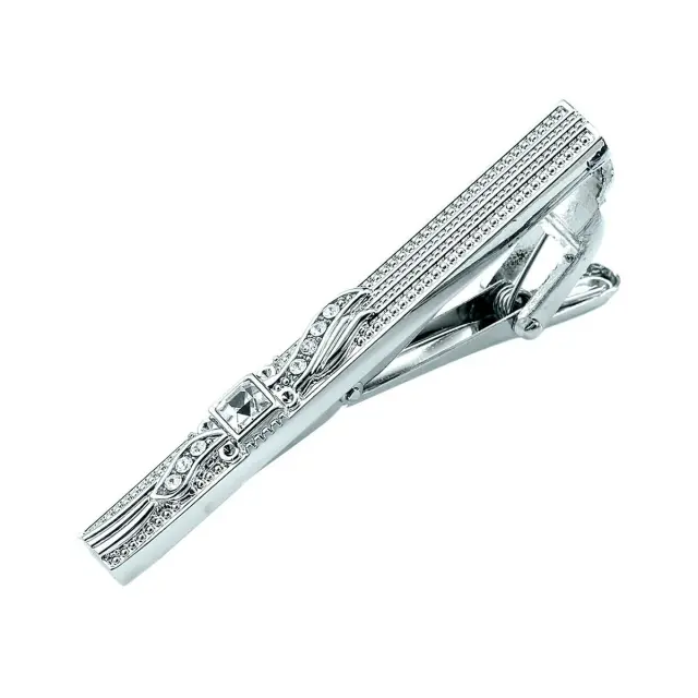 Ασημί Κλιπ Γραβάτας 6 cm – LGTC-211