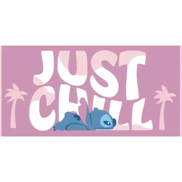 AyMax DISNEY: Stitch "Just Chill" - Beach Towel 70x140cm MIX