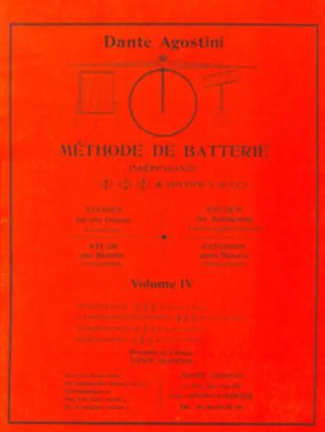 Dante Agostini-Methode De Batterie Βιβλίο 4ο