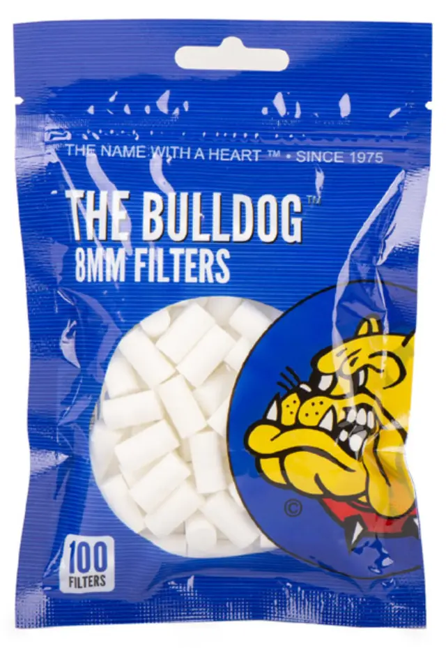 The Bulldog Φιλτράκια Μπλε 100φ. - Regular 8mm