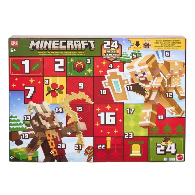 Mattel Minecraft: Advent Calendar - 24 Pieces!