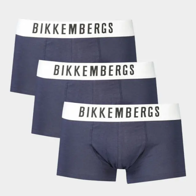 Bikkembergs - Ανδρικά Μποξεράκια 3Pack BKK1UTR10TR-NAVY Μπλε Σκούρο - 2XL