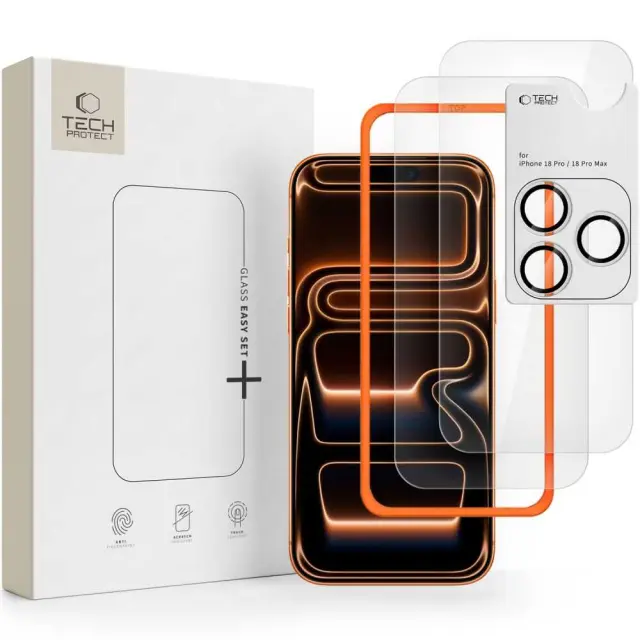 Tech-protect Easy Set+ 3-pack Iphone 18 Pro Max Clear