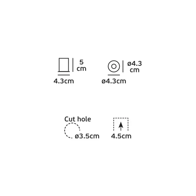 Bloc 04264/B/C Χωνευτό κινητό σποτ zoomlight led 2W 4000K 15°-24° μαύρο 3