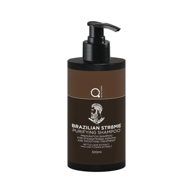 Brazilian STR8ME Purifying Shampoo 300ml by Qure- Σαμπουάν για Βαθύ Καθαρισμό