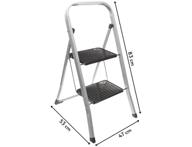 Σκάλα - σκαμπό 2 σε 1 με 2 σκαλοπατια Ύψος 83cm C80001230 2
