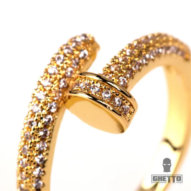 Ghetto Ring Iced Out Full Rhinestone Crystal 3