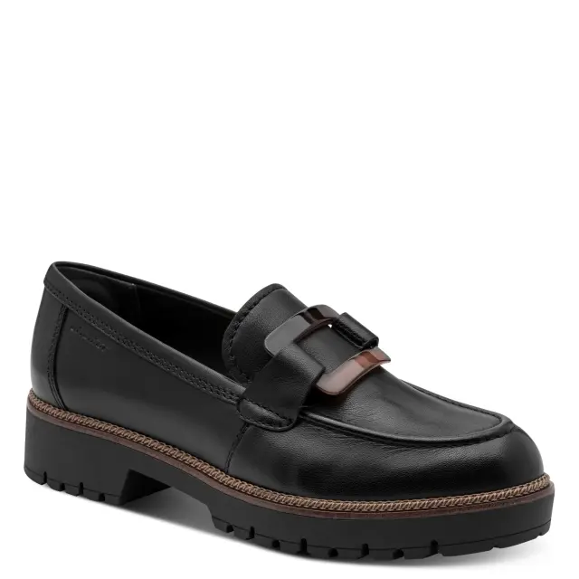 Γυναικεία Ανατομικά Δερμάτινα Μοκασίνια Tamaris 1-24722-43 003 Μαύρα Μαύρο - 36 2