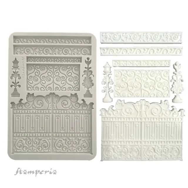 Καλούπι σιλικόνης A5, 15×21cm, Stamperia, Iron Gate